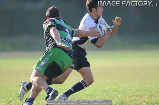 2011-10-02 Rugby Grande Milano-CUS Verona Rugby 274